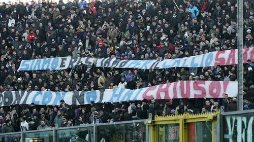 Cu toleranță ZERO se reface fotbalul italian!** Bannerul afișat de fanii Atalantei la adresa idolului DECĂ‚ZUT după scandalul pariurilor
