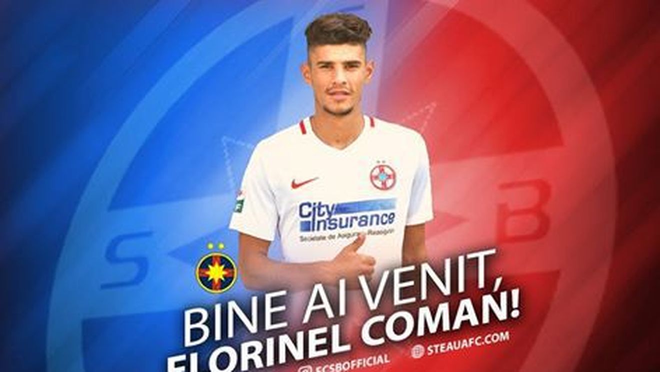 FCSB a anunțat transferul lui Florinel Coman. Durata contractului și ce număr va purta 