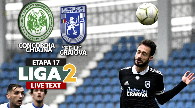 ”FC U” Craiova și Ovidiu Stângă debutează cu o remiză în 2021, în deplasarea de la Concordia Chiajna. Meciul, unul plin de durități, în care arbitrul a iertat de eliminare mai mulți jucători