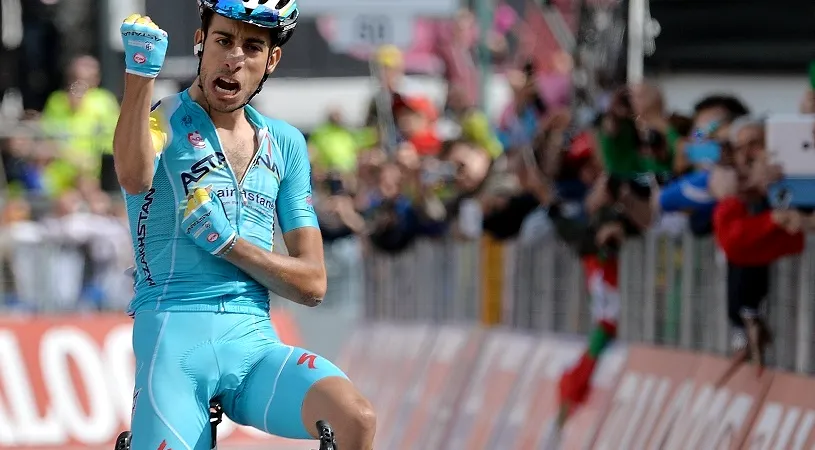 A RUpt plutonul. Fabio Aru, noua senzație a ciclismului italian, l-a imitat pe Pantani pe Montecampione