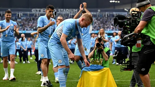 Gestul care îl va înfuria pe Vladimir Putin: ce a făcut ucraineanul Oleksandr Zinchenko cu steagul țării după ce Manchester City a luat titlul în Premier League! O lume întreagă a văzut mesajul său | VIDEO