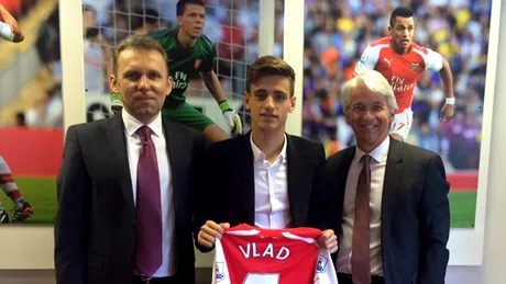 Vlad Dragomir a semnat cu Arsenal.** Juniorul lui ACS Poli e primul român în echipa 