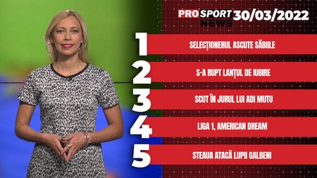 ProSport News | Selecționerul ascute săbiile. Cele mai importante știri ale zilei | VIDEO