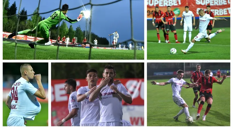 Hlistei și Bălan devin ”gemenii golului” la Rapid. Cei doi au recidivat și cu FK Csikszereda, iar echipa giuleșteană se îndreaptă către promovarea mult dorită. ”Trebuie să continuăm cu atitudine și motivație” / ”Mai sunt patru meciuri, luptăm până la capăt”