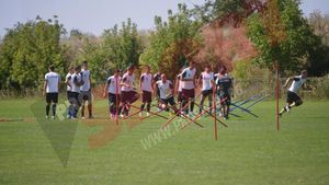 FOTO -  Adrian Cristea, primul antrenament la Steaua. "Prințul" va avea numărul 19