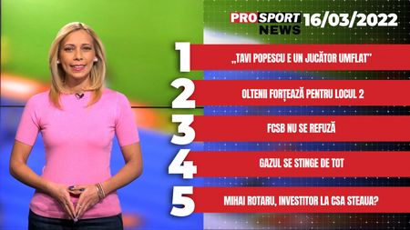 ProSport News | Oltenii forțează pentru locul 2. Cele mai importante știri ale zilei | VIDEO