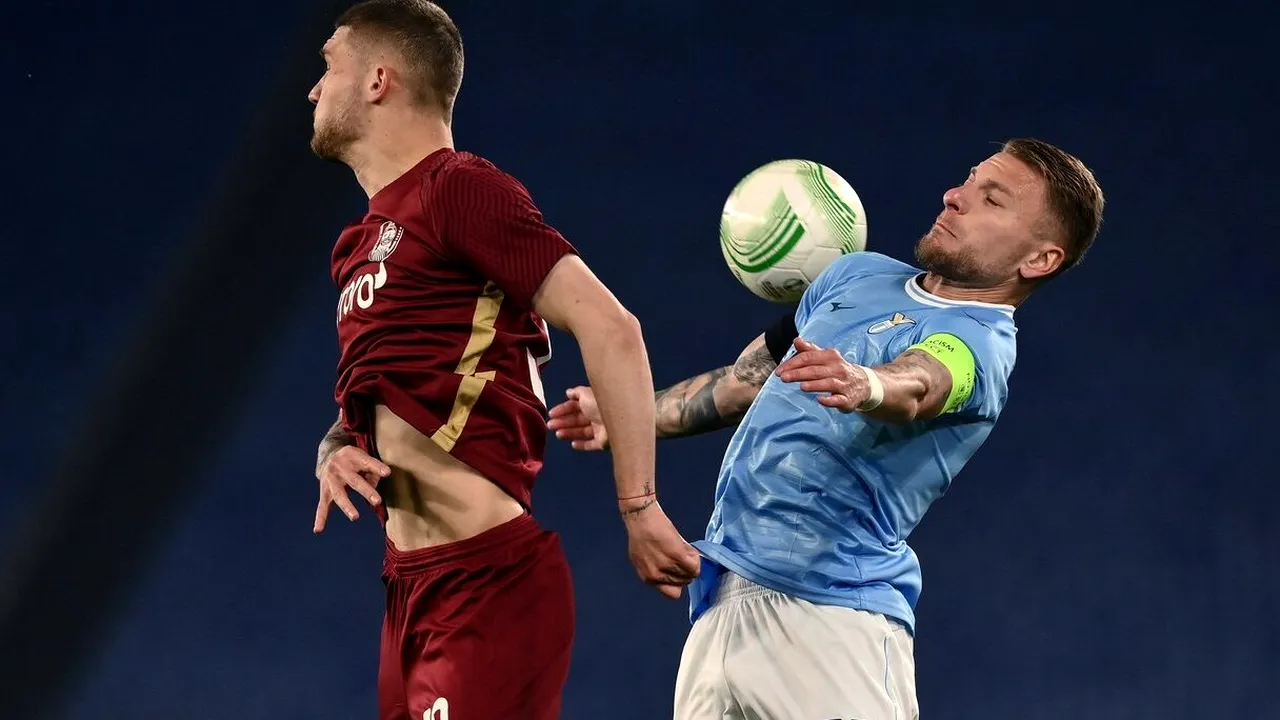 Ciro Immobile, gol spectaculos în Lazio - CFR Cluj! Scuffet n-a avut nicio șansă la voleul italianului | VIDEO