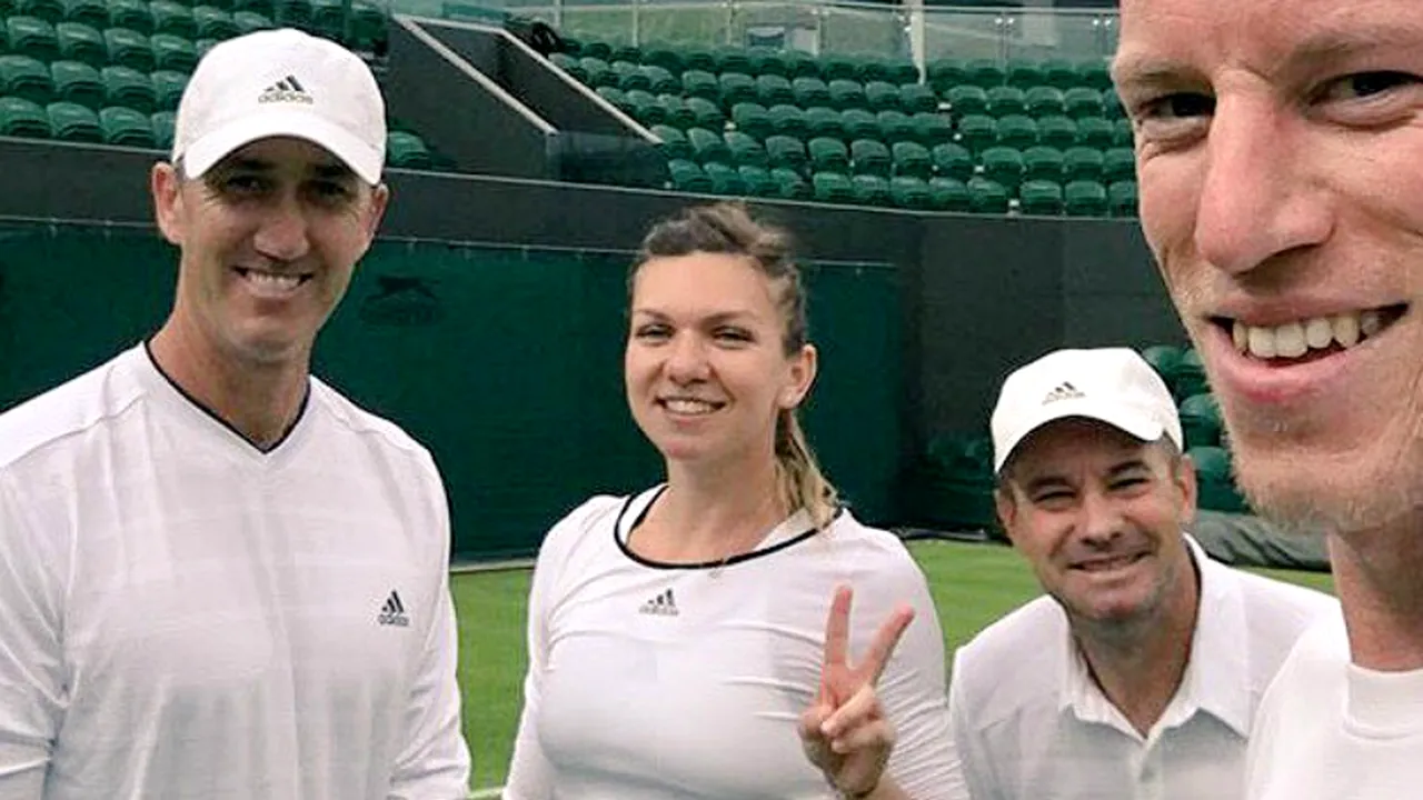 Simona Halep colaborează cu un tenismen britanic la Wimbledon! Cine e sparring-partnerul cooptat de Darren Cahill