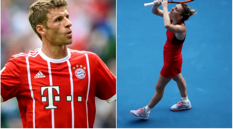 Joacă Simona zici că-i Barcelona! :) Reacția jucătorilor de la Bayern Munchen după ce Halep a învins-o pe Kerber la Australian Open