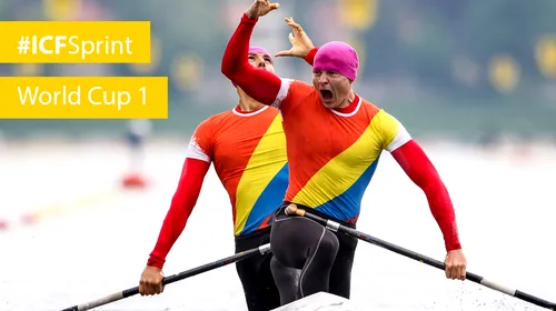 Kaiac-canoe. Leonid Carp – Ștefan Strat, medalie de argint la Cupa Mondială din Germania, la canoe dublu – 1000 metri