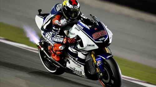 Lorenzo, pole-position în Qatar! Yamaha a recuperat handicapul față de Honda.** Stoner pleacă de pe 2, surpriza Crutchlow pe 3