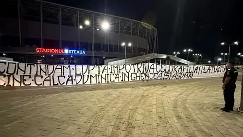 Jandarmeria reacționează după mesajul de amenințare al fanilor CSA împotriva celor de la FCSB! Ce au făcut jandarmii de la stadionul Steaua