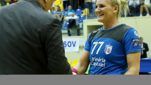 INTERVIU | Crina Pintea, MVP-ul primului derby CSM București – SCM Rm. Vâlcea: „Eu îmi doresc să fiu puternică, atât!”. Cum se simte după fiecare fază cu câte două-trei adversare în spate?