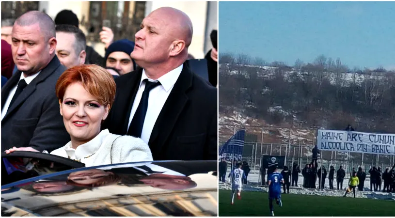 Ultrașii FC U Craiova nu au uitat-o pe Lia Olguța Vasilescu nici în pragul cununiei civile. FOTO | Mesajul jignitor cu dedicație pentru cea pe care o consideră 