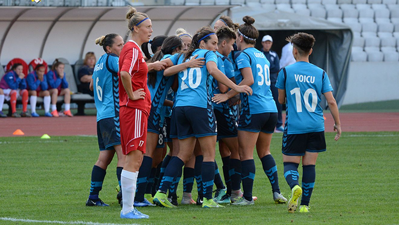 Olimpia Cluj, la un singur meci de calificarea în grupele Ligii Campionilor la fotbal feminin 