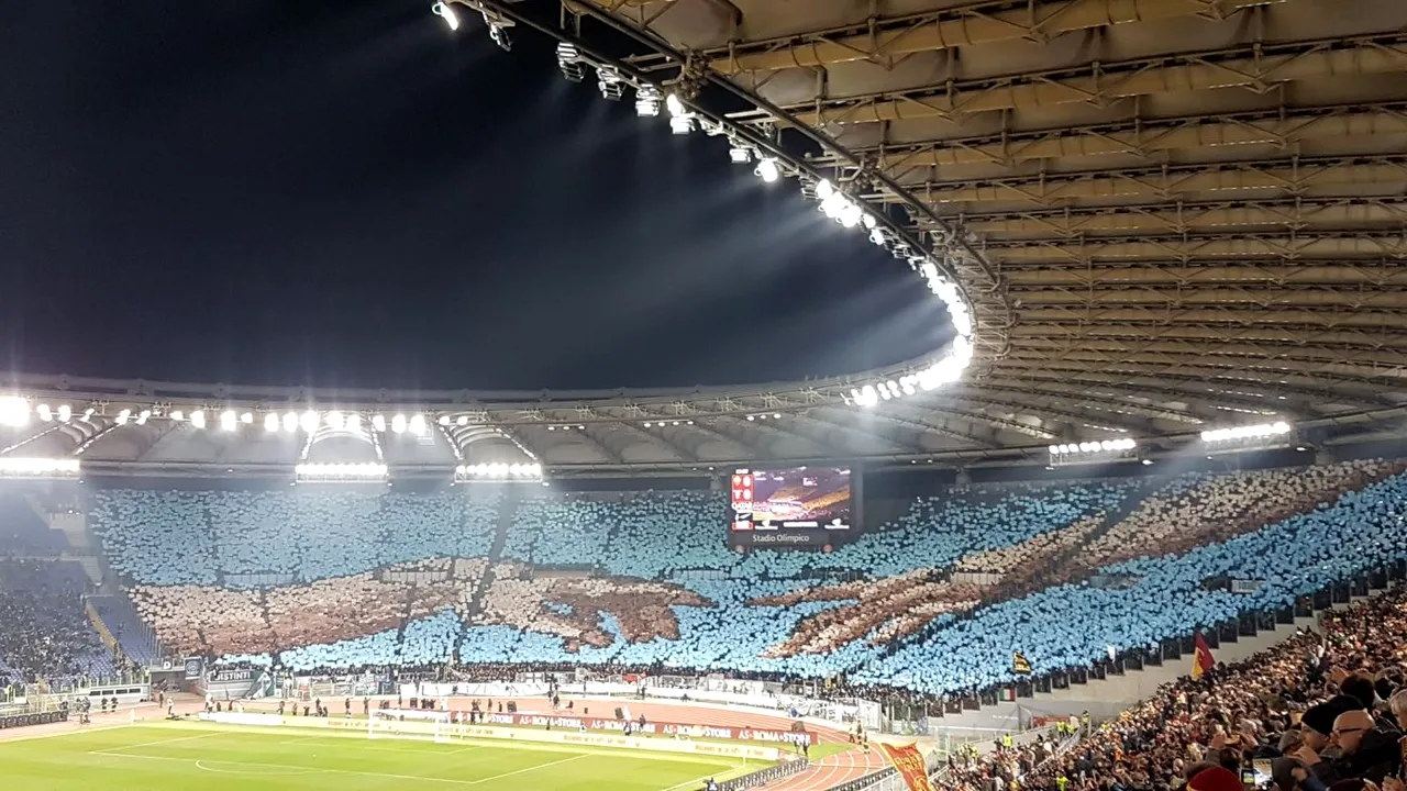 Nebunie la Roma! Fanii au încins tribunele înaintea 