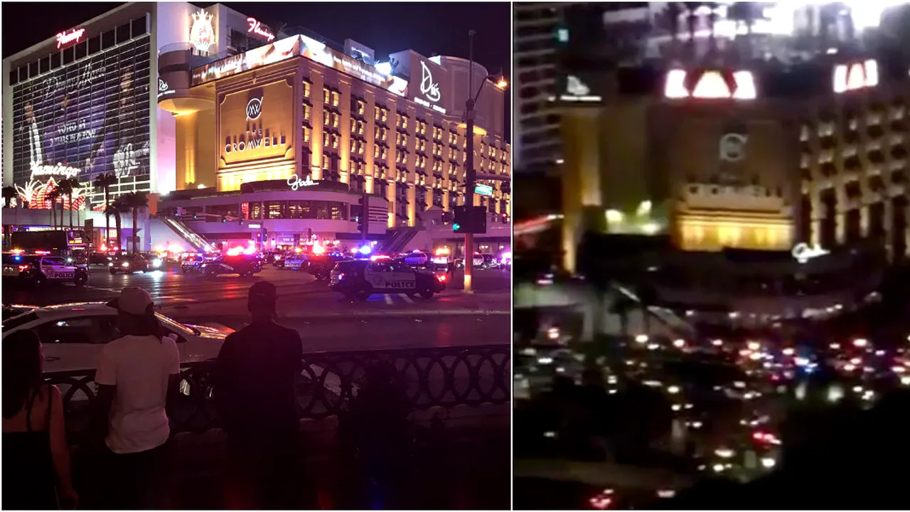 Panică în Las Vegas! VIDEO | Zeci de mașini de poliție mobilizate, după ce s-au auzit focuri de armă în apropierea sălii unde s-a disputat meciul Mayweather - McGregor