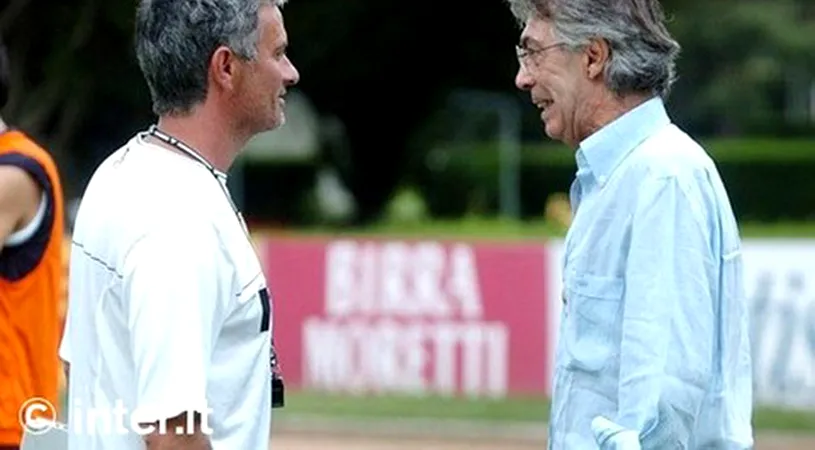 Probleme în Paradis! Vezi ce-i reproșează Moratti lui Mourinho