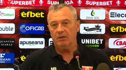 Mircea Rednic, „supărat pe toată lumea” după UTA Arad - CFR Cluj 1-3! Explicațiile găsite pentru eșec: „A venit ploaia care a venit, suntem o echipă care pasăm”