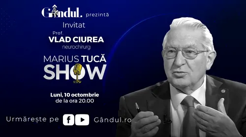 Marius Tucă Show începe luni, 10 octombrie, de la ora 20.00, live pe gândul.ro