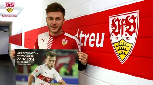Maxim, așteptat cu entuziasm în primul „11” la VfB Stuttgart în locul lui Didavi: „Vreau ca antrenorului să îi fie greu să aleagă echipa”
