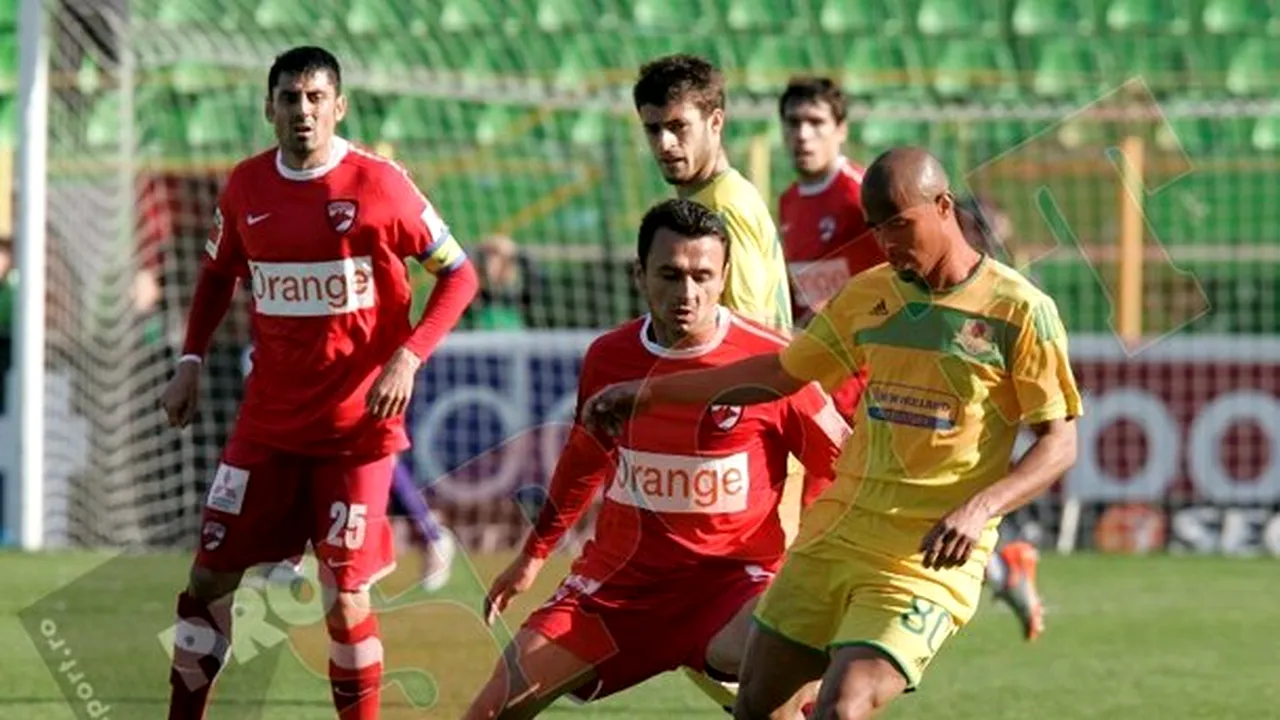 Toate cifrele meciului FC Vaslui - Dinamo