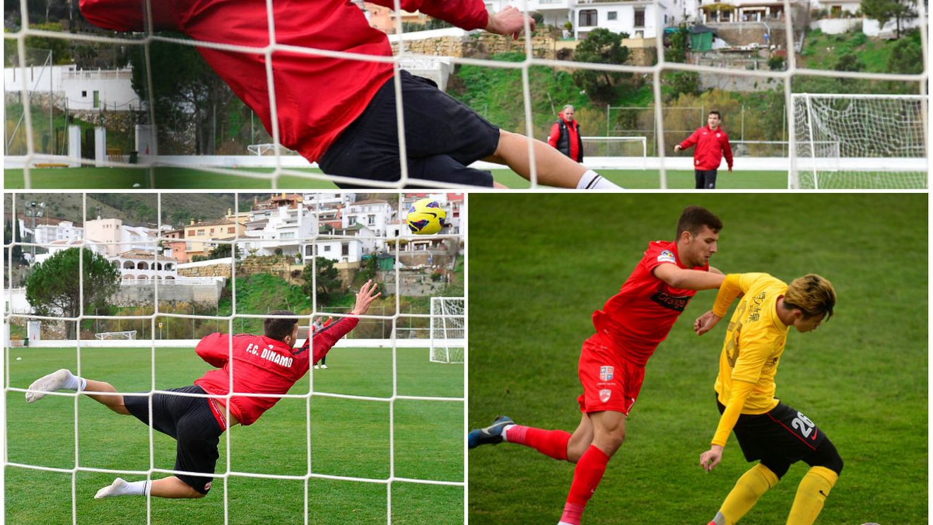 Portar nou la Dinamo. FOTO: Țucudean și-a uimit colegii cu o serie de parade excepționale. Reacția lui Matei, după ce nu a reușit să-și învingă colegul