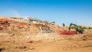 Stadionul Steaua, pus la pământ! FOTO: Ultimele imagini din "Templul fotbalului românesc"
