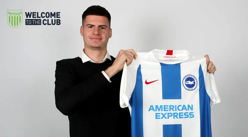 E oficial: Tudor Băluță a semnat cu Brighton! Hagi a explicat mutarea: 