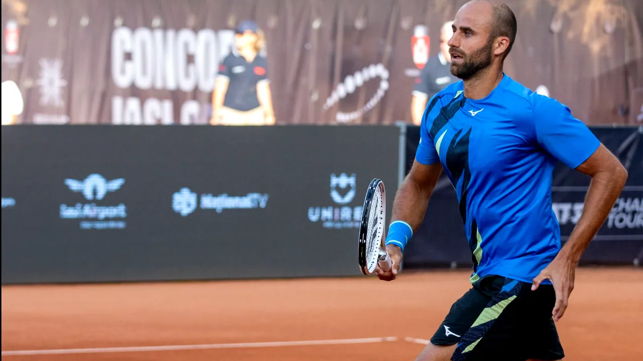 Marius Copil s-a calificat în turul 2 la Concord Iași Open. Campionul de anul trecut s-a retras din cauza unei accidentări