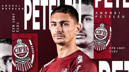 CFR Cluj a oficializat încă un transfer: Andrei Peteleu a semnat cu trupa din Gruia!