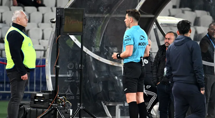 Greșeala care s-a comis în camera VAR, la U Cluj – FCSB. Vassaras: „VAR nu intervine când nu există o dovadă clară”. SPECIAL