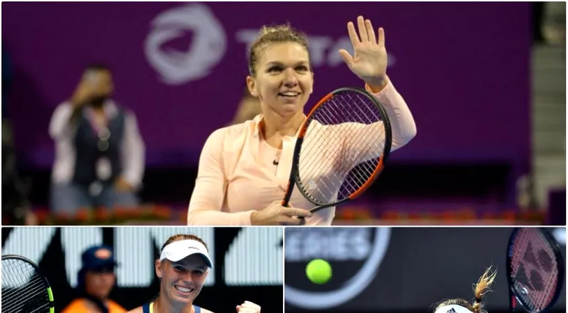 Doza amăruie de la Doha: Simona Halep a câștigat pe teren, dar a fost învinsă de durere. Românca s-a retras înainte de semifinale, iar Muguruza merge direct în finală. Wozniacki a câștigat derby-ul cu 'Angie' Kerber și rămâne numărul 1 WTA 