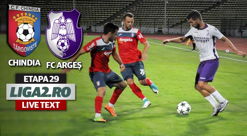 Meci nebun la Târgoviște, cu șase goluri, dintre care jumătate înscrise din penalty!** Se reaprinde lupta pentru barajul promovarii după finalul derby-ului Chindia - FC Argeș