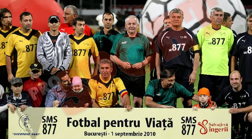 FOTO Hagi și Generația de Aur au făcut spectacol la 