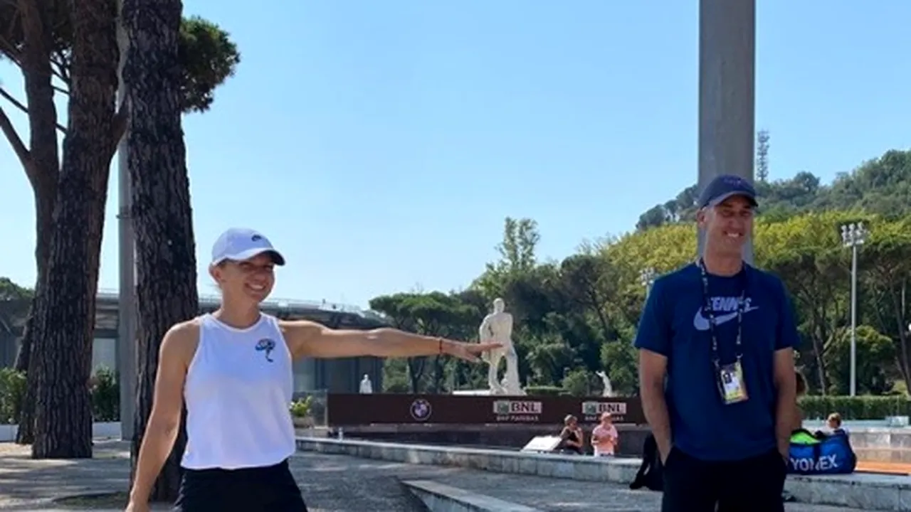Darren Cahill, din nou lângă Simona Halep la un turneu de tenis. Ce a pățit antrenorul australian când a ajuns la Roma și ce mesaj i-a transmis jucătoarea din România