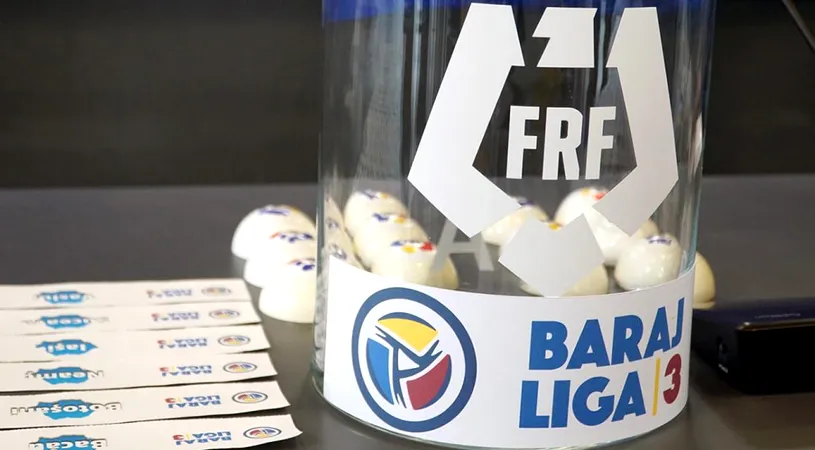 FRF a anunțat data la care organizează tragerea la sorți a barajelor de promovare în Liga 3, pentru sezonul 2025/2026