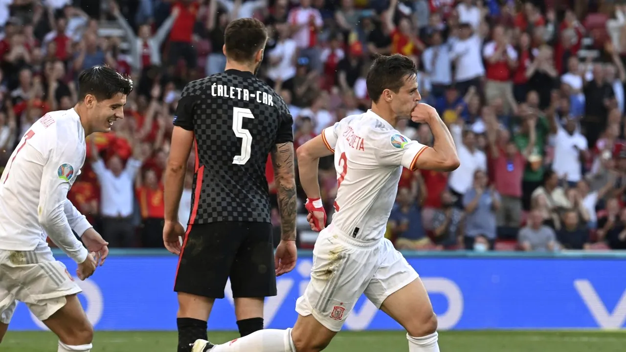 Spania s-a calificat în sferturi după un meci cu 8 goluri! Ibericii au făcut spectacol cu selecționata Croației | VIDEO