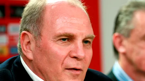 Uli Hoeness: „Ne-am mulțumi cu o remiză în Ghencea!”