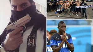 FOTO | Pistoale, cuțite și șurubelnițe. Vezi cum s-au pregătit suporterii lui Beșiktaș pentru partida cu Liverpool din Europa League