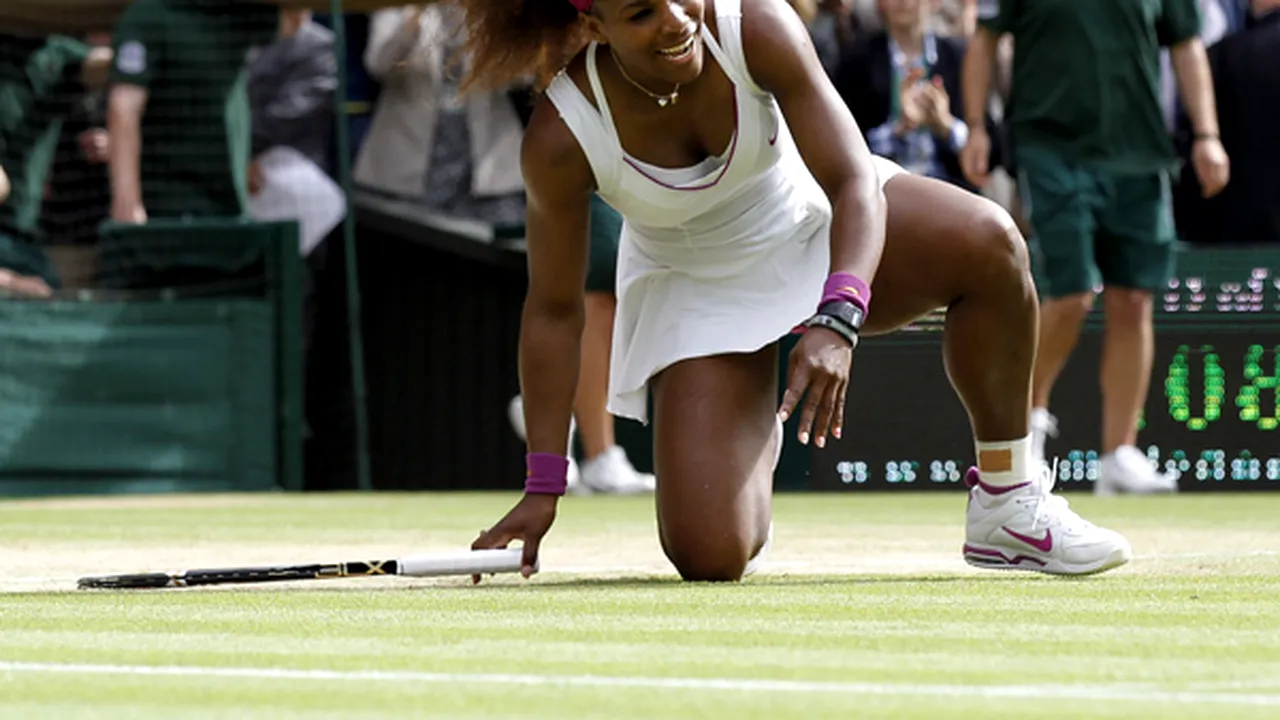 Serena Williams a învins-o pe Radwanska în finala de la Wimbledon** și a câștigat trofeul pentru a cincea oară în carieră