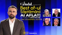 Gândul prezintă Best Of Ai aflat! Cu Ionuț Cristache – vineri, 23 octombrie, de la ora 15.00