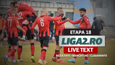 Liga 2, etapa 18 | FK Miercurea Ciuc a executat Șelimbărul la Avrig și urcă pe loc de play-off. Unirea Slobozia a demolat Dunărea Călărași. 20 de goluri au fost date în șase meciuri disputate sâmbătă