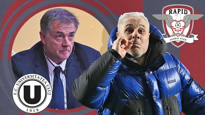 Culisele erorii de arbitraj de la U. Cluj - Rapid! Cum de a ajuns un „fluieraș” la VAR, via Kyros Vassaras, care are doar două meciuri conduse în Superliga și niciunul în acest sezon. „Indiferent ce gogomănii comit”. EXCLUSIV