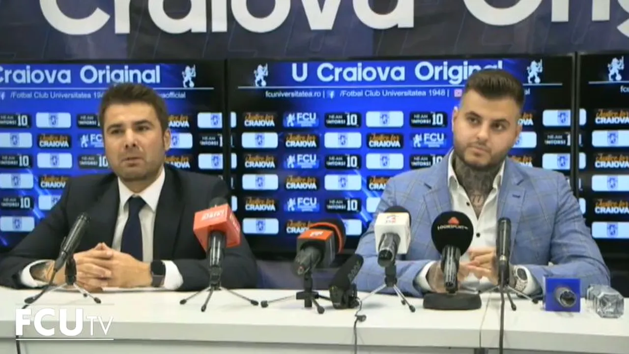 Adrian Mutu, prezentat oficial la FC U Craiova! Discurs pe placul suporterilor: „Sper să ducem echipa acolo unde îi este locul!” | VIDEO