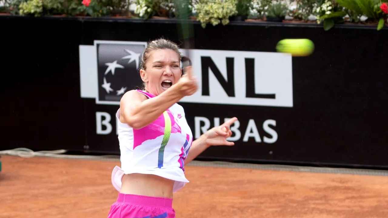 Simona Halep - Karolina Pliskova 6-0, 2-1. Pliskova abandonează. Simona este campioană la Roma!