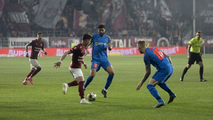 Rapid - FCSB 1-0, în runda a 5-a din play-off. Adrian Mutu se revanșează în fața suporterilor și obține o victorie mare în derby! Horațiu Moldovan, seară de senzație în poarta giuleștenilor