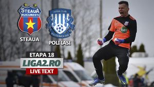 În repriza a doua s-a făcut diferența! Steaua a zburdat cu Poli Iaşi și e la un pas de calificarea matematică în play-off