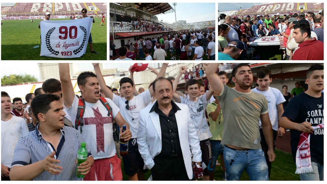 FOTO: 2500 de suporteri și mai mulți jucători au sărbătorit 90 de ani de la înființarea FC Rapid