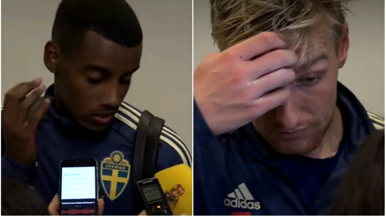 Fotbaliștii Suediei ne-au bătut obrazul la finalul meciului! Ce au putut spune despre fanii români: 